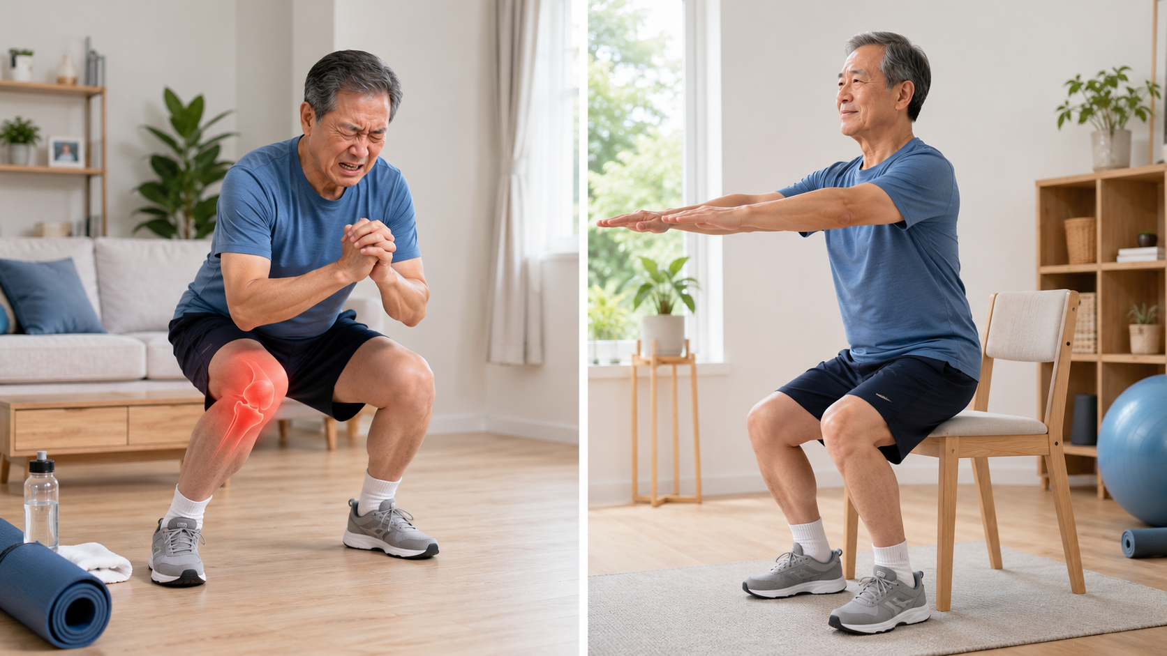 Tập sai làm hỏng khớp: Cách tập an toàn cho người đau khớp gối